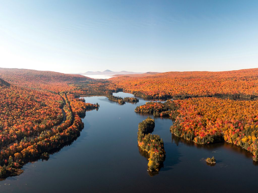 Maine New England in herfstkleuren Maine New England in herfstkleuren